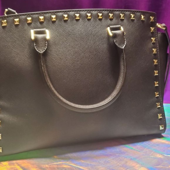 MICHAEL KORS LARGE STUDDED SELMA BAG - Picture 5 of 9